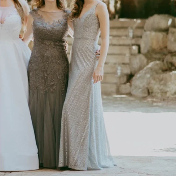 Mori Lee | Dresses | Mori Lee Silver Prom Dress Or Bridesmaid Dress | Poshmark Mori Lee | Dresses | Mori Lee Silver Prom Dress Or Bridesmaid Dress | Poshmark
